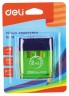 Точилка для карандашей ручная Deli E0526 2 отверстия пластик ассорти блистер