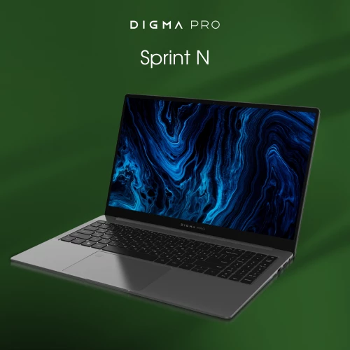 Ноутбук Digma Pro Sprint N Ryzen 5 5500U 16Gb SSD512Gb AMD Radeon 15.6" IPS FHD (1920x1080) Windows 11 Professional dk.grey WiFi BT Cam 4700mAh (DN15R5-ADXW05)