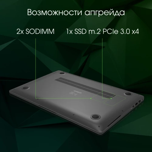 Ноутбук Digma Pro Sprint N Ryzen 5 5500U 16Gb SSD512Gb AMD Radeon 15.6" IPS FHD (1920x1080) Windows 11 Professional dk.grey WiFi BT Cam 4700mAh (DN15R5-ADXW05)