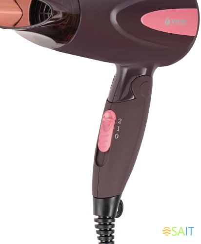 Фен Vitek VT-2261 1300Вт коричневый
