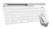 Клавиатура + мышь A4Tech Fstyler FB2535C клав:белый/серый мышь:белый/серый USB беспроводная Bluetooth/Радио slim (FB2535C ICY WHITE)