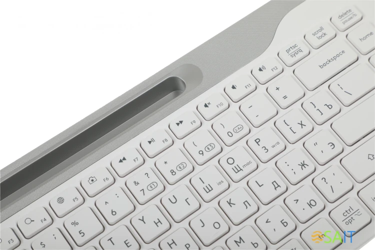 Клавиатура + мышь A4Tech Fstyler FB2535C клав:белый/серый мышь:белый/серый USB беспроводная Bluetooth/Радио slim (FB2535C ICY WHITE)