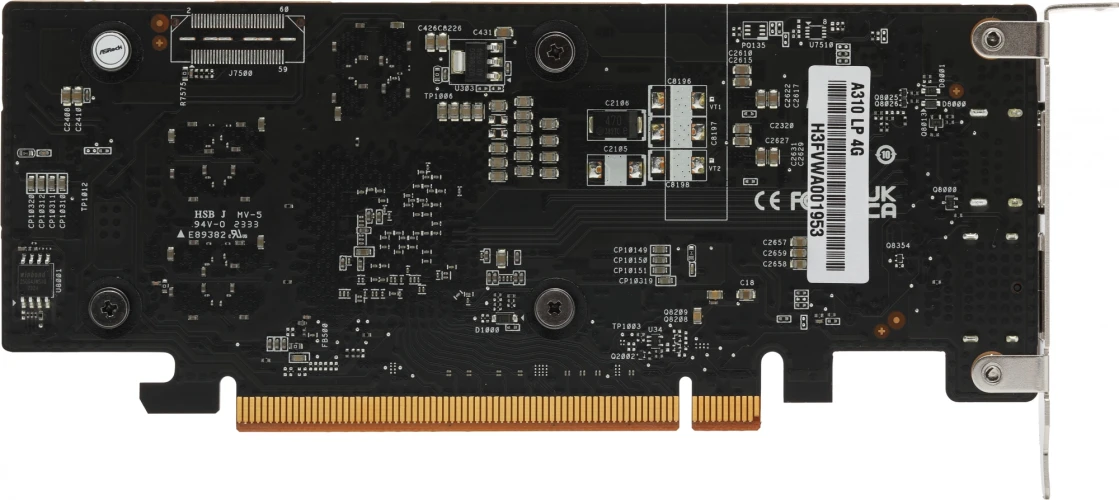 Видеокарта Asrock PCI-E 4.0 A310 LP 4G INTEL ARC A310 4Gb 64bit GDDR6 2000/15500 HDMIx1 DPx1 HDCP Ret low profile