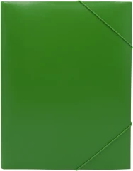 Папка на резинке Silwerhof Eco A4 пластик 0.5мм кор.15мм зеленый