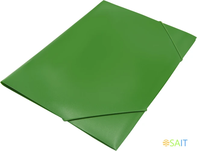 Папка на резинке Silwerhof Eco A4 пластик 0.5мм кор.15мм зеленый