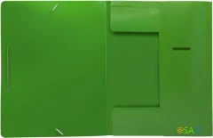 Папка на резинке Silwerhof Eco A4 пластик 0.5мм кор.15мм зеленый