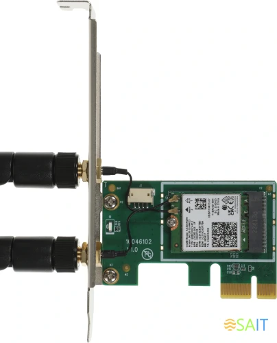 Сетевой адаптер Wi-Fi Tenda E30 AX3000 PCI Express x1 (ант.внеш.съем) 2ант.