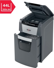 Шредер Rexel Optimum AutoFeed 130X черный с автоподачей (секр.P-4) фрагменты 130лист. 44лтр. скрепки скобы пл.карты