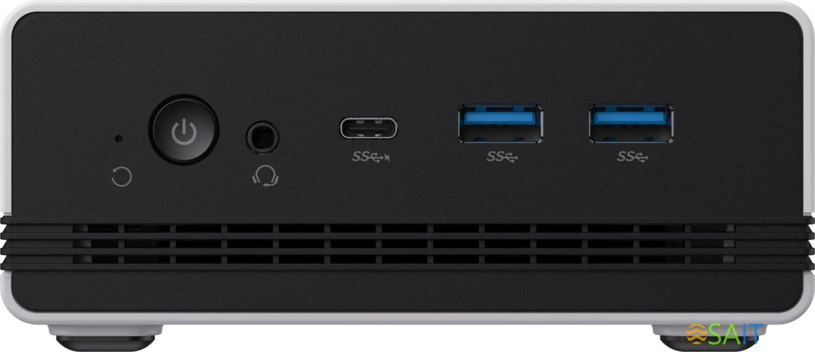 ПК Мини Chuwi UBox Ryzen 5 6600H (3.3) 16Gb SSD512Gb 660M Windows 11 Professional 2x2.5GbitEth WiFi BT 90W белый/черный