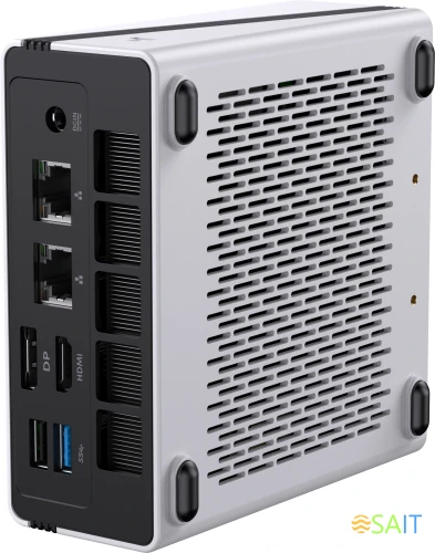 ПК Мини Chuwi UBox Ryzen 5 6600H (3.3) 16Gb SSD512Gb 660M Windows 11 Professional 2x2.5GbitEth WiFi BT 90W белый/черный