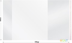 Обложка Silwerhof 382177 Монстрики для учебника с липк.сл. (набор 10шт) ПП 70мкм гладкая прозр. 300х470мм