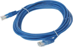 Патч-корд Premier ANP511_3M_B UTP 4 пары cat.5E CCA molded 3м синий outdoor RJ-45 (m)-RJ-45 (m)
