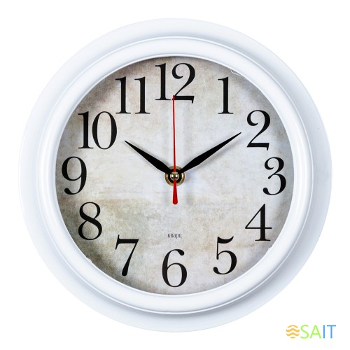 Часы настенные аналоговые Бюрократ WALLC-R80P D21см белый (WALLC-R80P21/WHITE)
