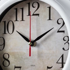 Часы настенные аналоговые Бюрократ WALLC-R80P D21см белый (WALLC-R80P21/WHITE)