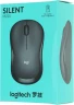 Мышь Logitech Silent M220 темно-серый/черный оптическая 1000dpi silent беспров. USB 2but (910-004895)
