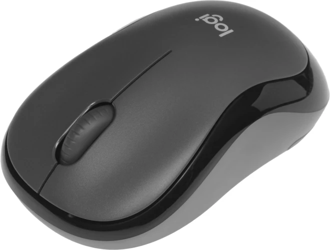 Мышь Logitech Silent M220 темно-серый/черный оптическая 1000dpi silent беспров. USB 2but (910-004895)