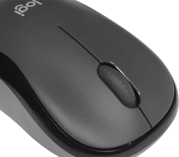 Мышь Logitech Silent M220 темно-серый/черный оптическая 1000dpi silent беспров. USB 2but (910-004895)