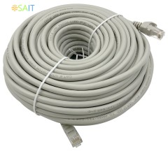 Патч-корд Buro UTP-6-30M-G UTP 4 пары cat.6 CCA molded 30м серый RJ-45 (m)-RJ-45 (m)