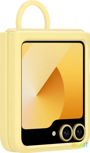 Чехол (клип-кейс) Samsung для Samsung Galaxy Z Flip6 Silicone Case Silicone Case Flip 6 (F741) желтый (EF-PF741TYEGRU)