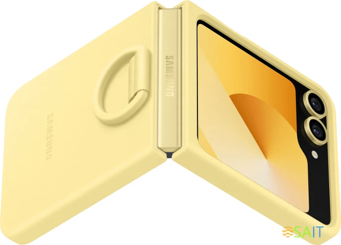 Чехол (клип-кейс) Samsung для Samsung Galaxy Z Flip6 Silicone Case Silicone Case Flip 6 (F741) желтый (EF-PF741TYEGRU)