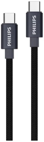 Кабель Philips DLC5533 USB Type-C (m)-USB Type-C (m) 1.2м черный коробка (упак.:1шт)