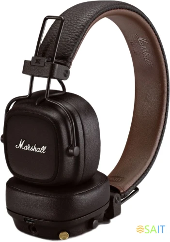 Гарнитура накладные Marshall Major IV коричневый беспроводные bluetooth оголовье (1006127)