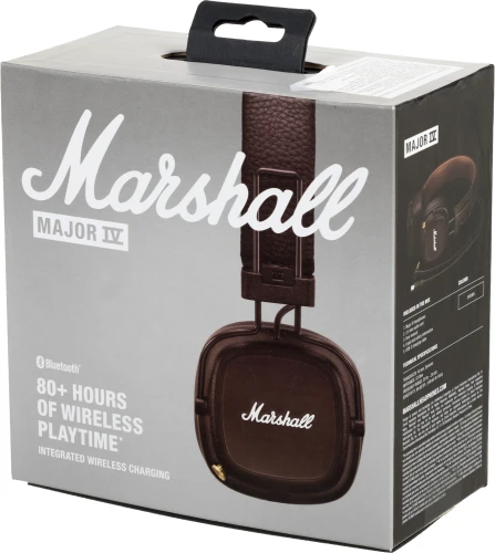 Гарнитура накладные Marshall Major IV коричневый беспроводные bluetooth оголовье (MAJOR IV BROWN)