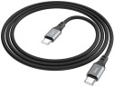 Кабель Hoco Spear X86 TYPE-C TO TYPE-C USB Type-C (m)-USB Type-C (m) 1м черный коробка