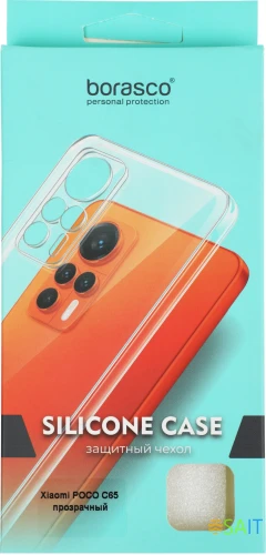 Чехол (клип-кейс) BoraSCO для Xiaomi Poco C65 прозрачный (72856)
