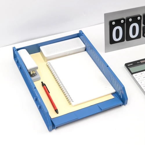 Лоток горизонтальный Deli E9209 для бумаг 268х336х118мм ассорти