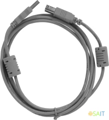 Кабель USB A(m) USB B(m) 1.8м феррит.кольца серый