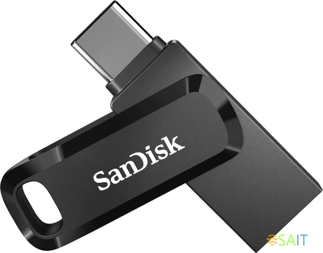 Флеш Диск Sandisk 32Gb Ultra Dual Drive Go SDDDC3-032G-G46 USB3.1 черный