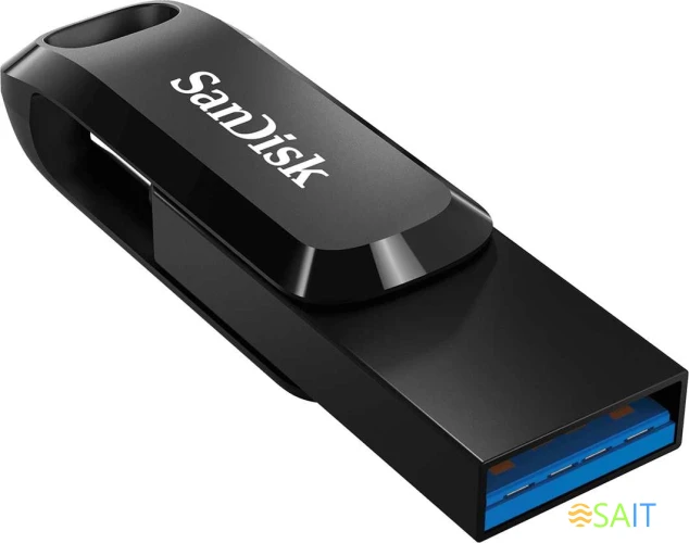 Флеш Диск Sandisk 32Gb Ultra Dual Drive Go SDDDC3-032G-G46 USB3.1 черный