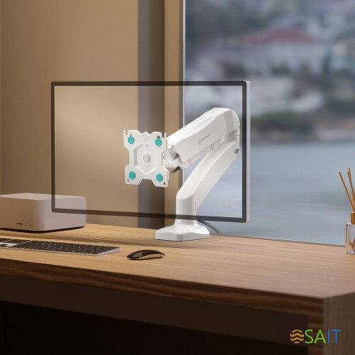 Кронштейн для мониторов Onkron G80W белый 13"-32" макс.8кг настольный поворот и наклон верт.перемещ.