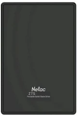 Накопитель SSD Netac USB-C 2000Gb NT01Z7S-002T-32BK Z7S 2.5" черный