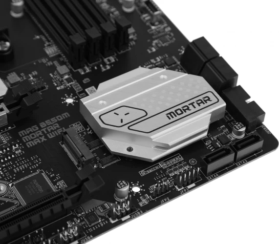 Материнская плата MSI MAG B550M MORTAR MAX WIFI Soc-AM4 AMD B550 4xDDR4 mATX AC`97 8ch(7.1) 2.5Gg RAID+HDMI+DP