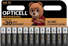 Батарея Opticell Professional LR6 AA (12шт) блистер