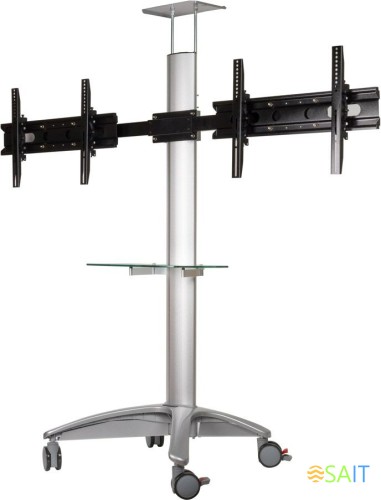 Подставка для телевизора Arm Media PT-STAND-15 серебристый 26"-55" макс.120кг напольный наклон