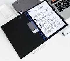 Папка-планшет Deli 64512DK-GREY A4 полипропилен вспененный темно-серый с крышкой