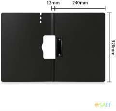 Папка-планшет Deli 64512DK-GREY A4 полипропилен вспененный темно-серый с крышкой