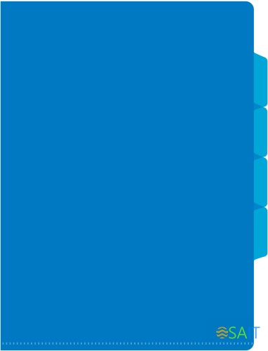 Папка-уголок Бюрократ -E356 3 уровн. A4 пластик 0.15мм ассорти