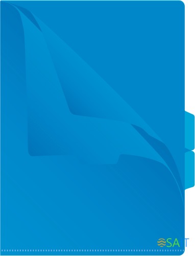 Папка-уголок Бюрократ -E356 3 уровн. A4 пластик 0.15мм ассорти