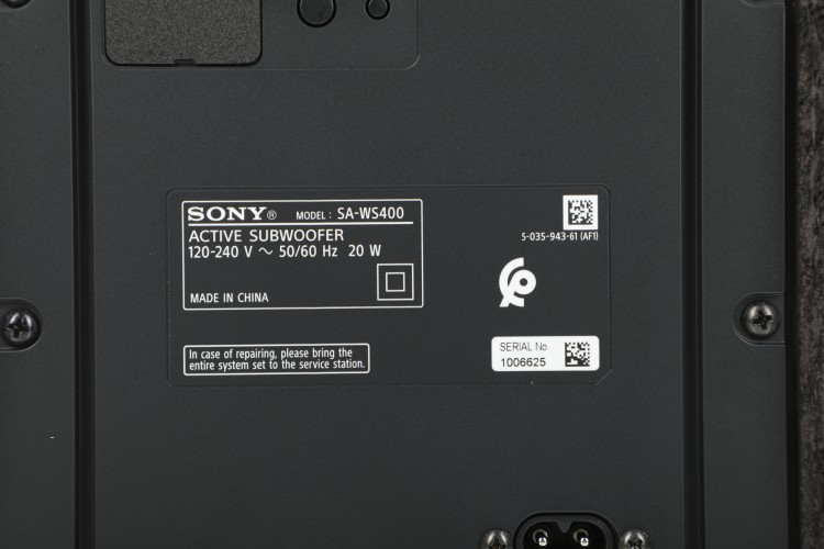 Саундбар Sony HT-S400 2.1 330Вт черный