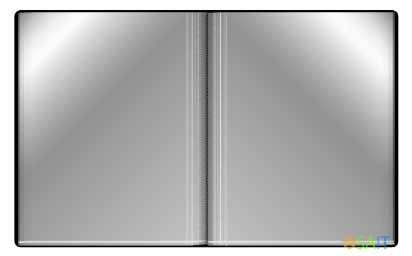 Папка с 60 прозр.вклад. Бюрократ -BPV60 A4 пластик 0.7мм торц.карм с бум. встав ассорти