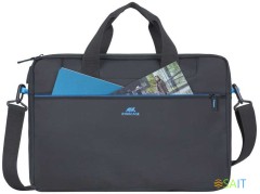 Сумка для ноутбука 16" Riva 8057 черный полиэстер