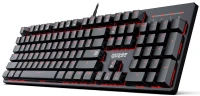 Клавиатура Defender Gk-596 механическая черный USB for gamer LED (45596) кабель 1.5м