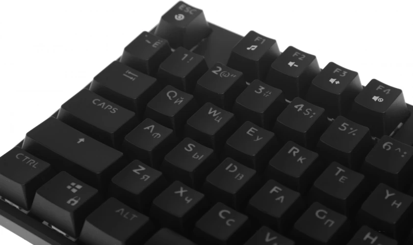 Клавиатура Defender Gk-596 механическая черный USB for gamer LED (45596) кабель 1.5м