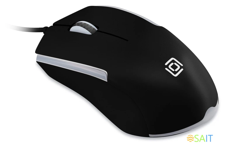 Мышь Оклик 245M черный оптическая 1000dpi USB 3but (471479)