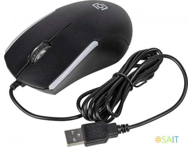 Мышь Оклик 245M черный оптическая 1000dpi USB 3but (471479)
