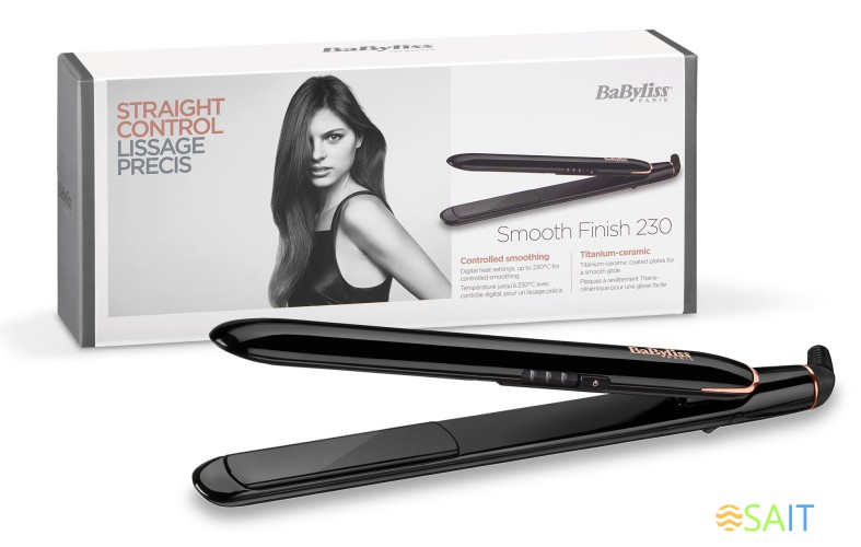 Выпрямитель Babyliss ST250E 37Вт черный макс.темп.:230С покрытие:керамико-титан.